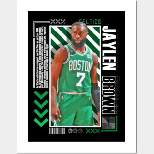 Jaylen Brown Paper Poster Version 10 Posters and Art